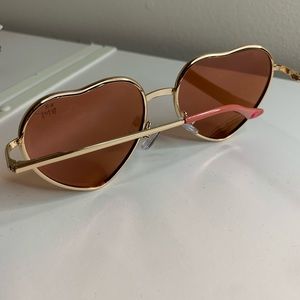 Betsey Johnson Gold Heart Glasses